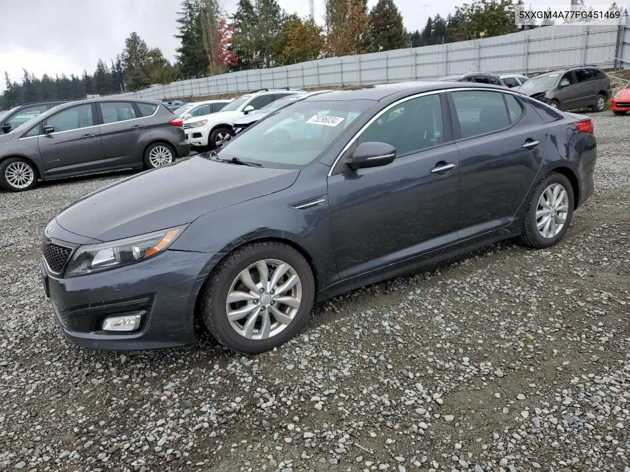 2015 Kia Optima Lx VIN: 5XXGM4A77FG451469 Lot: 75296034