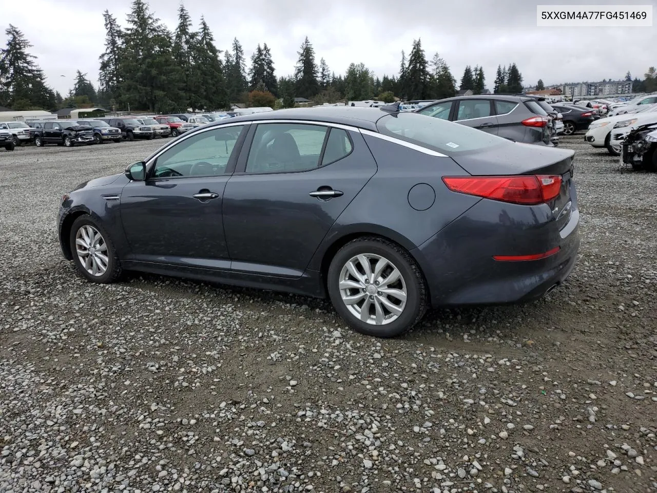 2015 Kia Optima Lx VIN: 5XXGM4A77FG451469 Lot: 75296034