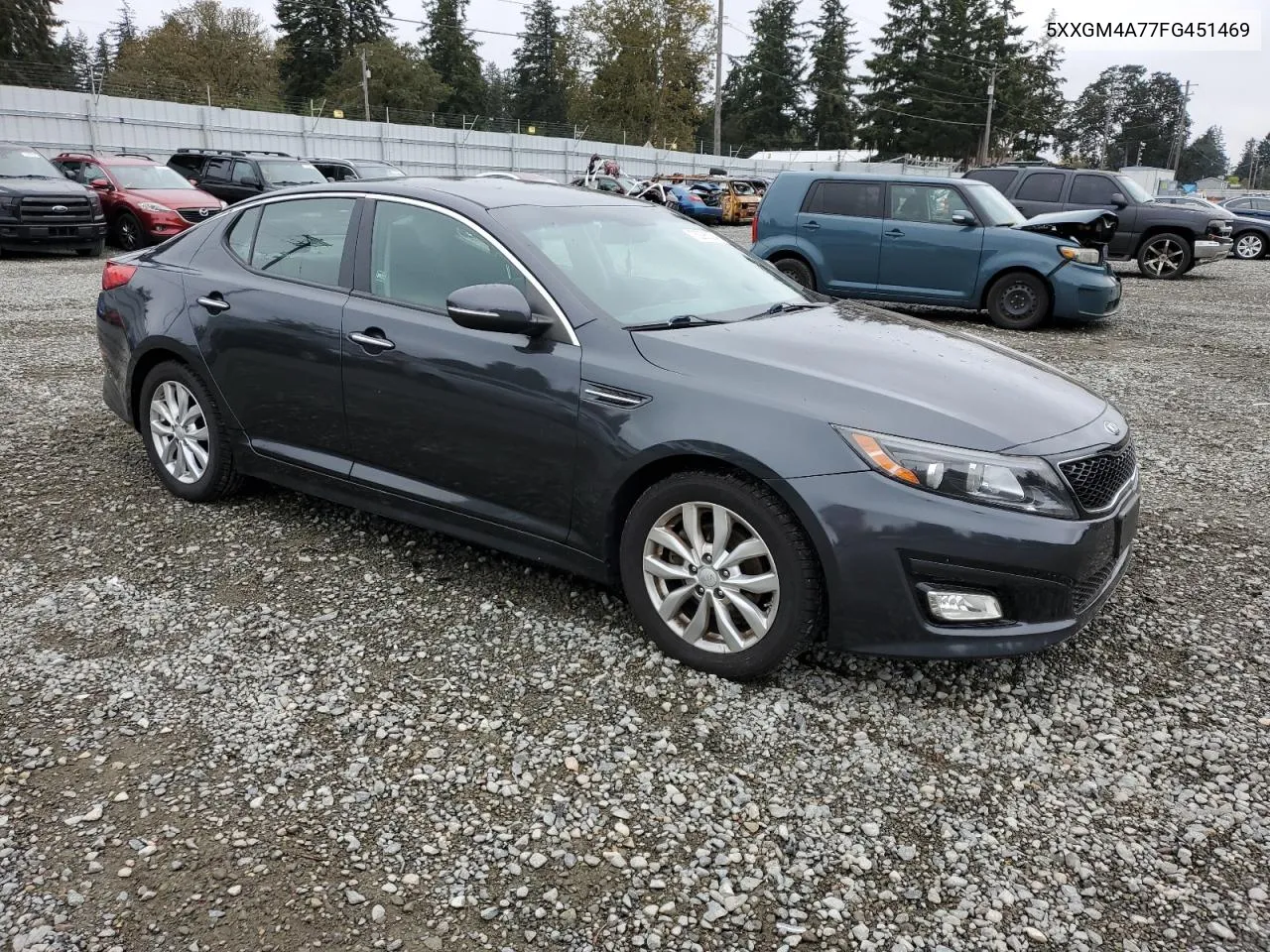 2015 Kia Optima Lx VIN: 5XXGM4A77FG451469 Lot: 75296034