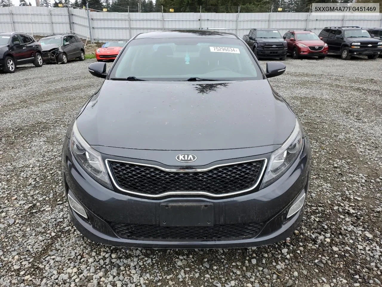 2015 Kia Optima Lx VIN: 5XXGM4A77FG451469 Lot: 75296034