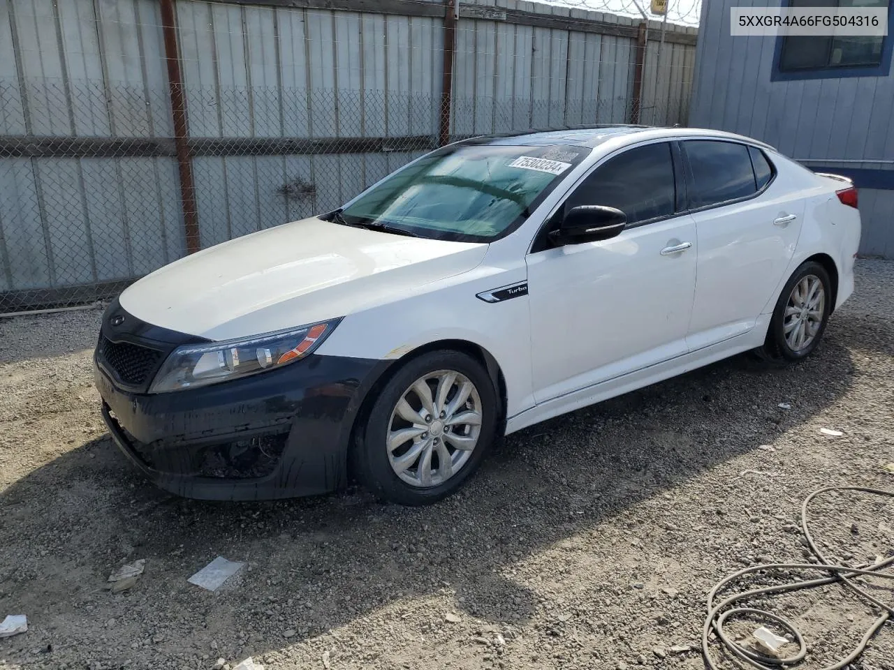 5XXGR4A66FG504316 2015 Kia Optima Sx