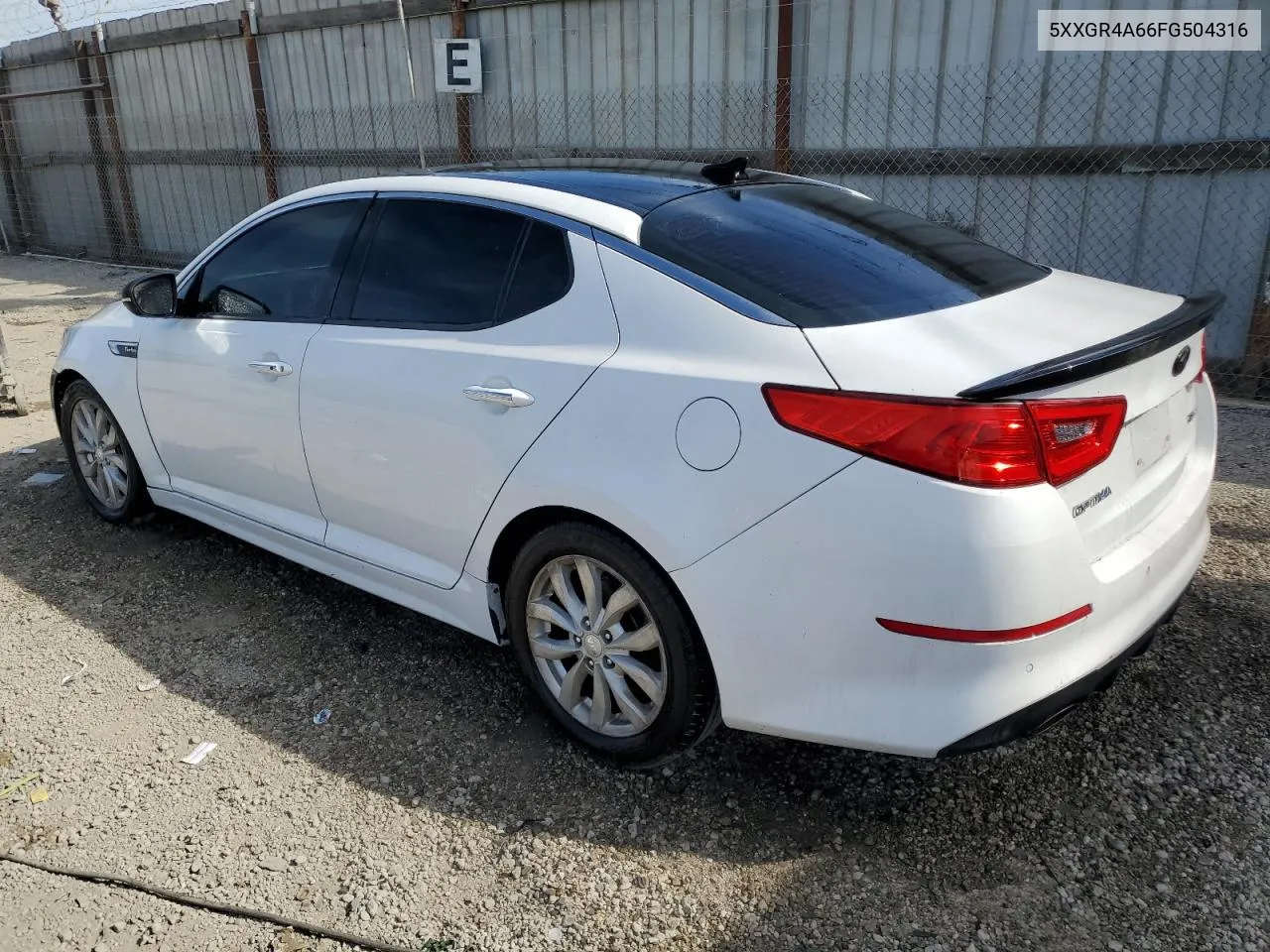 2015 Kia Optima Sx VIN: 5XXGR4A66FG504316 Lot: 75303234