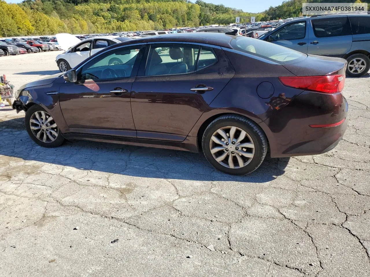 2015 Kia Optima Ex VIN: 5XXGN4A74FG381944 Lot: 75434464