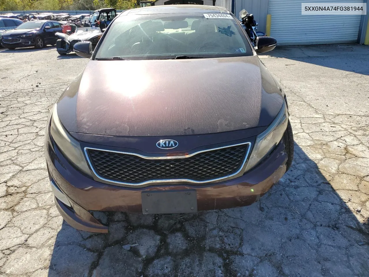 2015 Kia Optima Ex VIN: 5XXGN4A74FG381944 Lot: 75434464