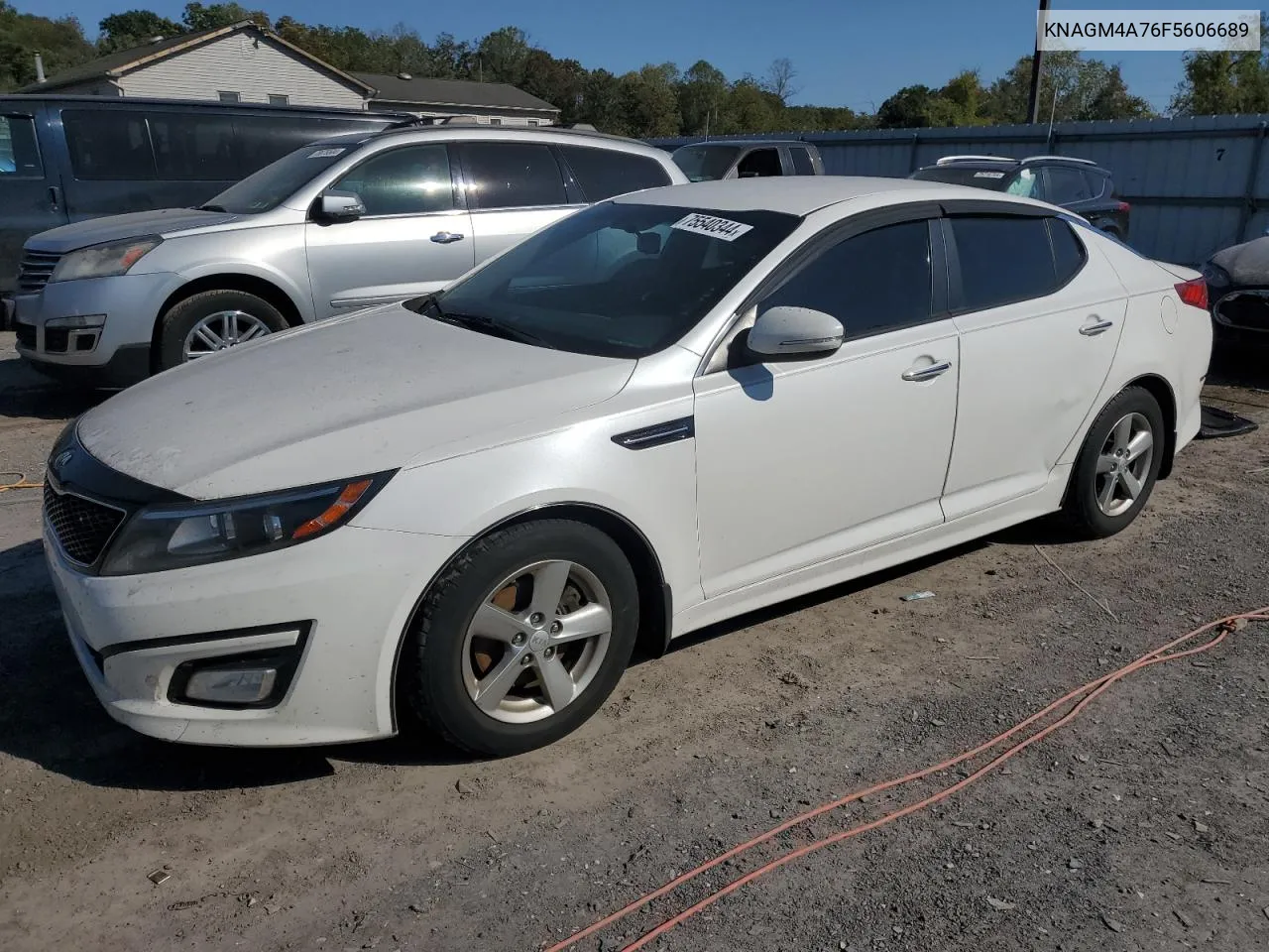 2015 Kia Optima Lx VIN: KNAGM4A76F5606689 Lot: 75540344