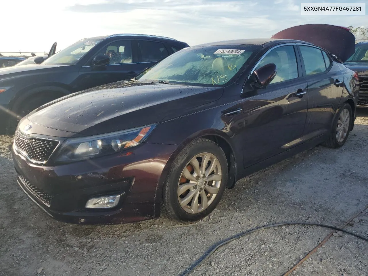 2015 Kia Optima Ex VIN: 5XXGN4A77FG467281 Lot: 75548604