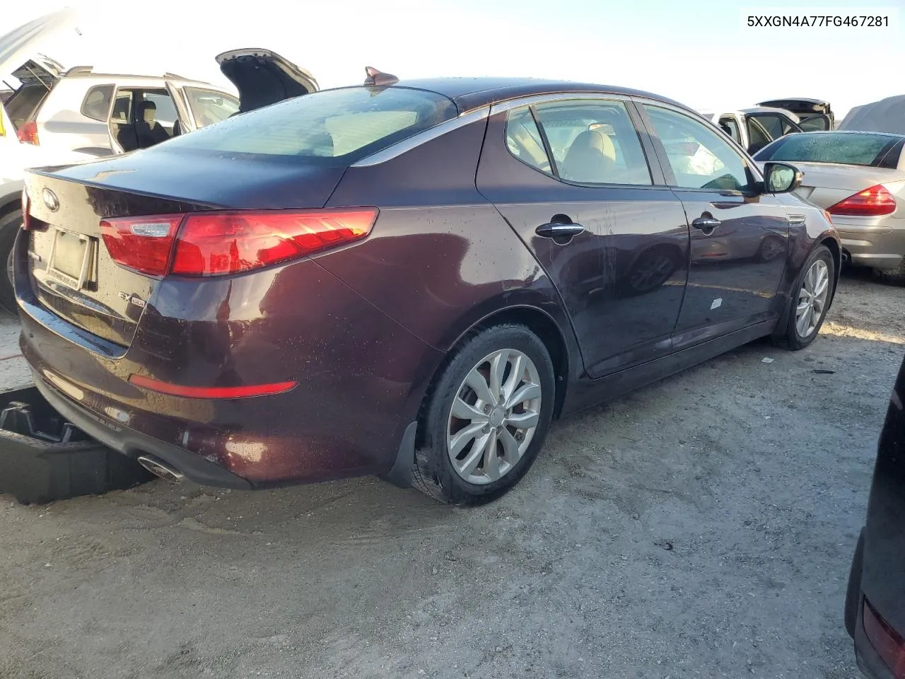 2015 Kia Optima Ex VIN: 5XXGN4A77FG467281 Lot: 75548604