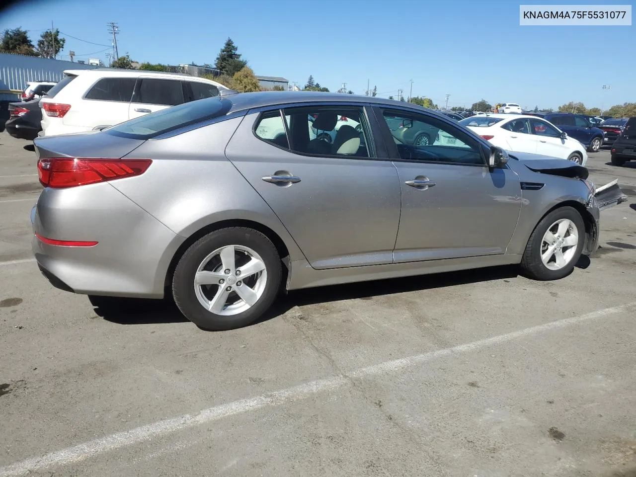 2015 Kia Optima Lx VIN: KNAGM4A75F5531077 Lot: 75754444