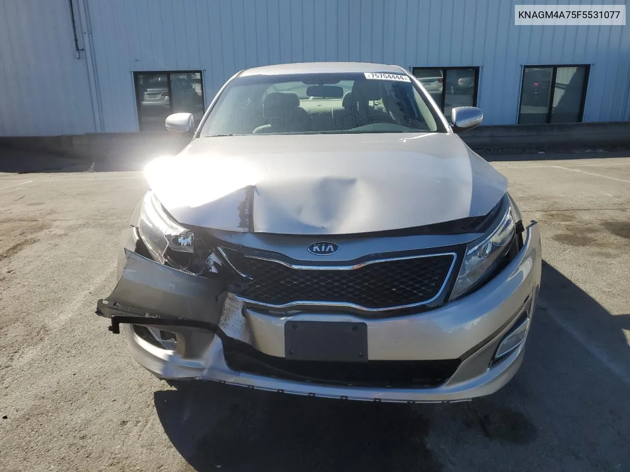 2015 Kia Optima Lx VIN: KNAGM4A75F5531077 Lot: 75754444