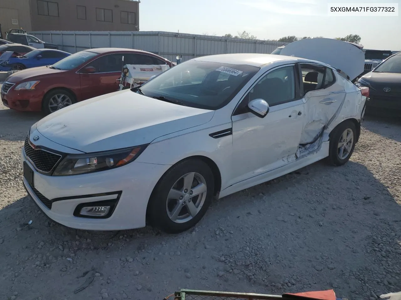 5XXGM4A71FG377322 2015 Kia Optima Lx