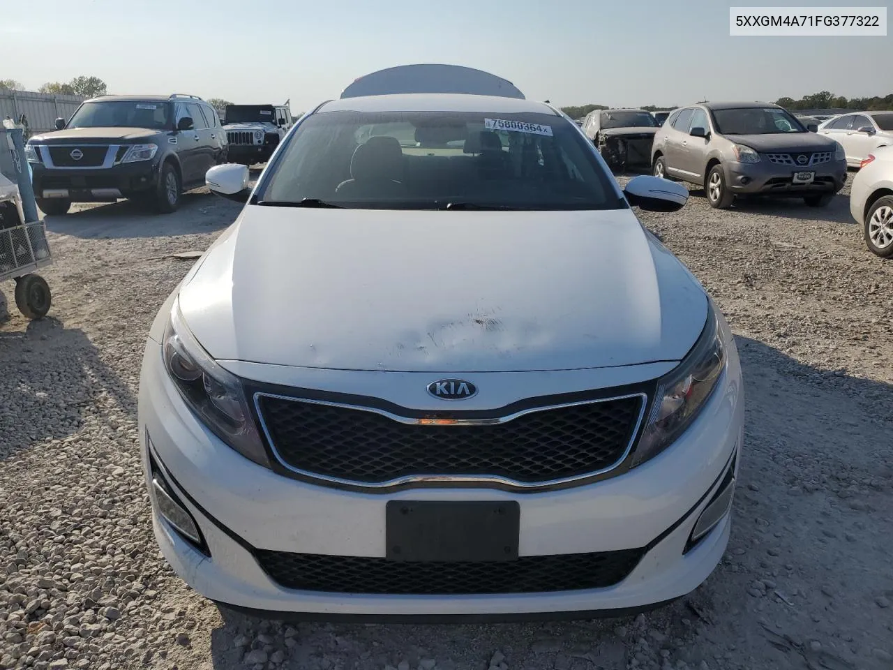 2015 Kia Optima Lx VIN: 5XXGM4A71FG377322 Lot: 75800364