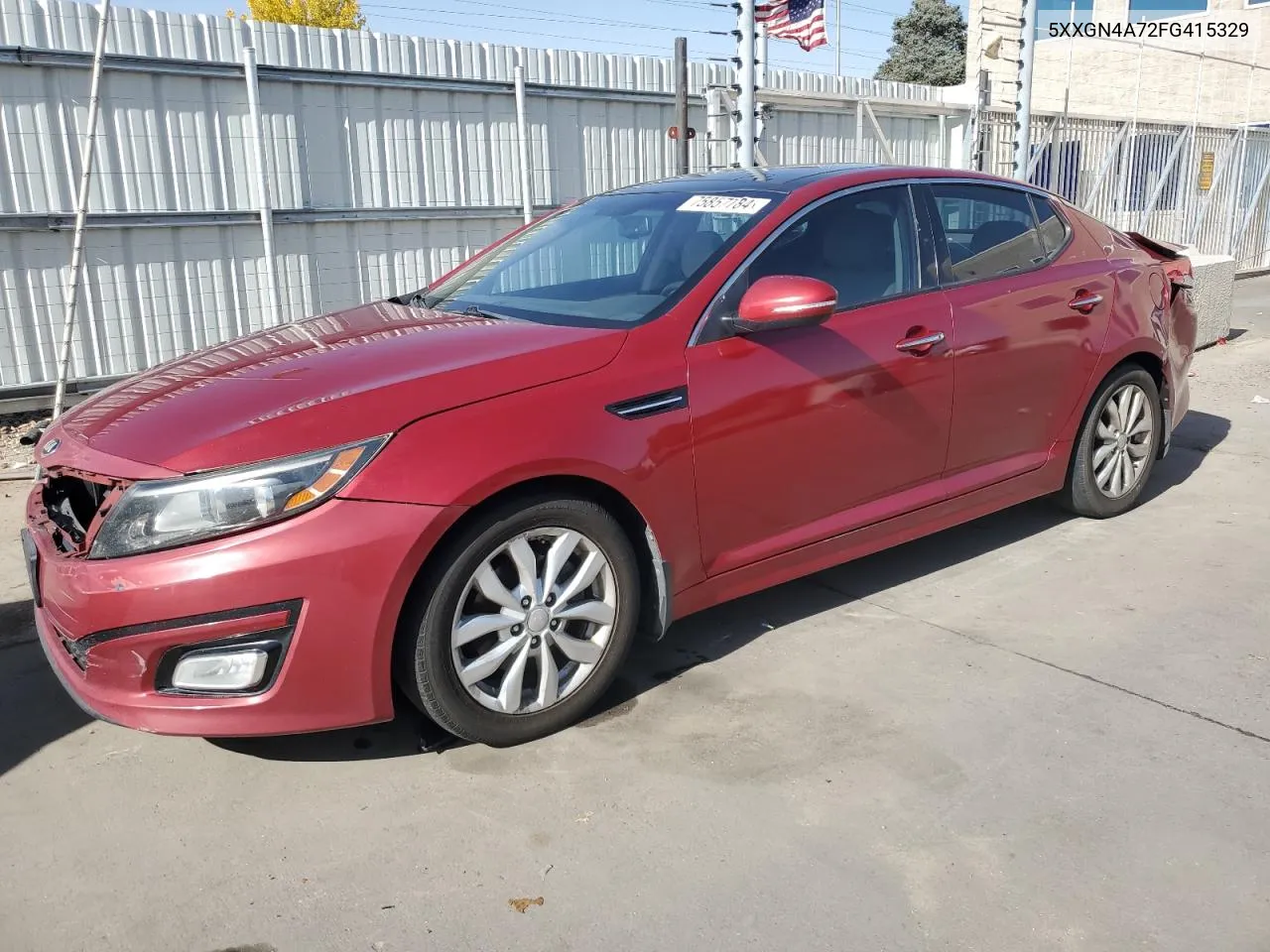 2015 Kia Optima Ex VIN: 5XXGN4A72FG415329 Lot: 75857784