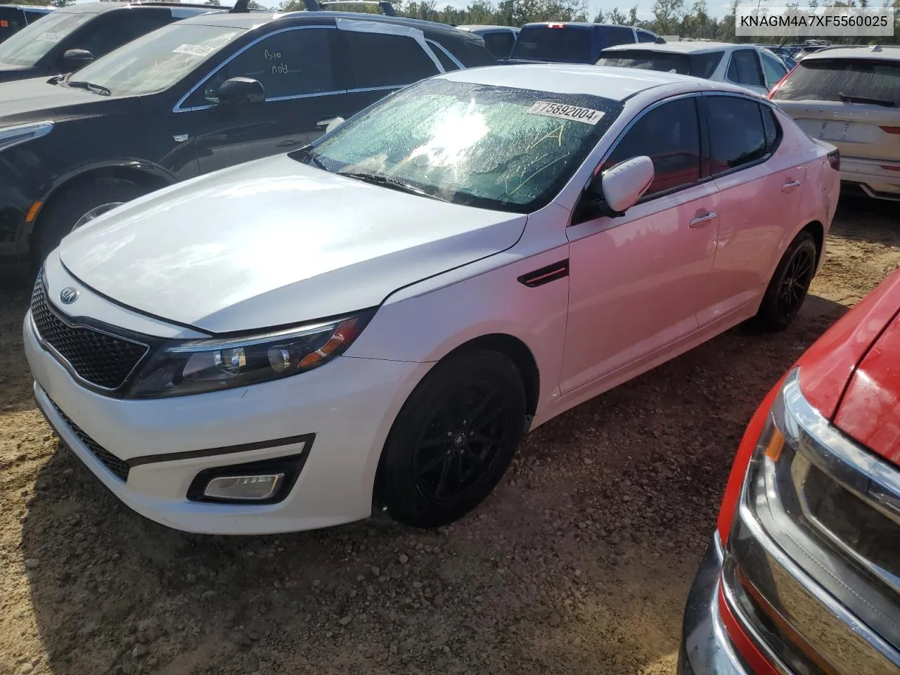 2015 Kia Optima Lx VIN: KNAGM4A7XF5560025 Lot: 75892004