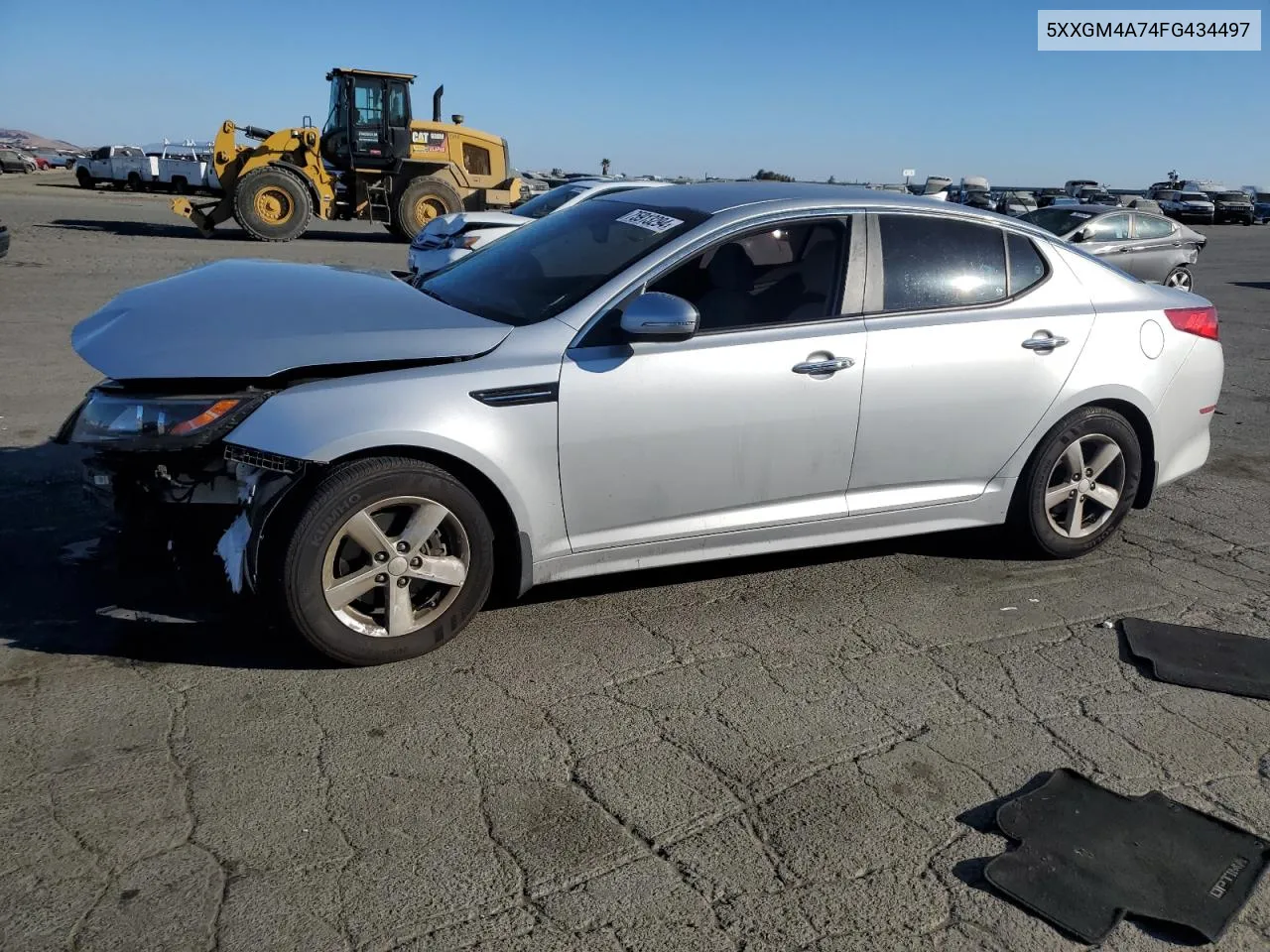 2015 Kia Optima Lx VIN: 5XXGM4A74FG434497 Lot: 75913294