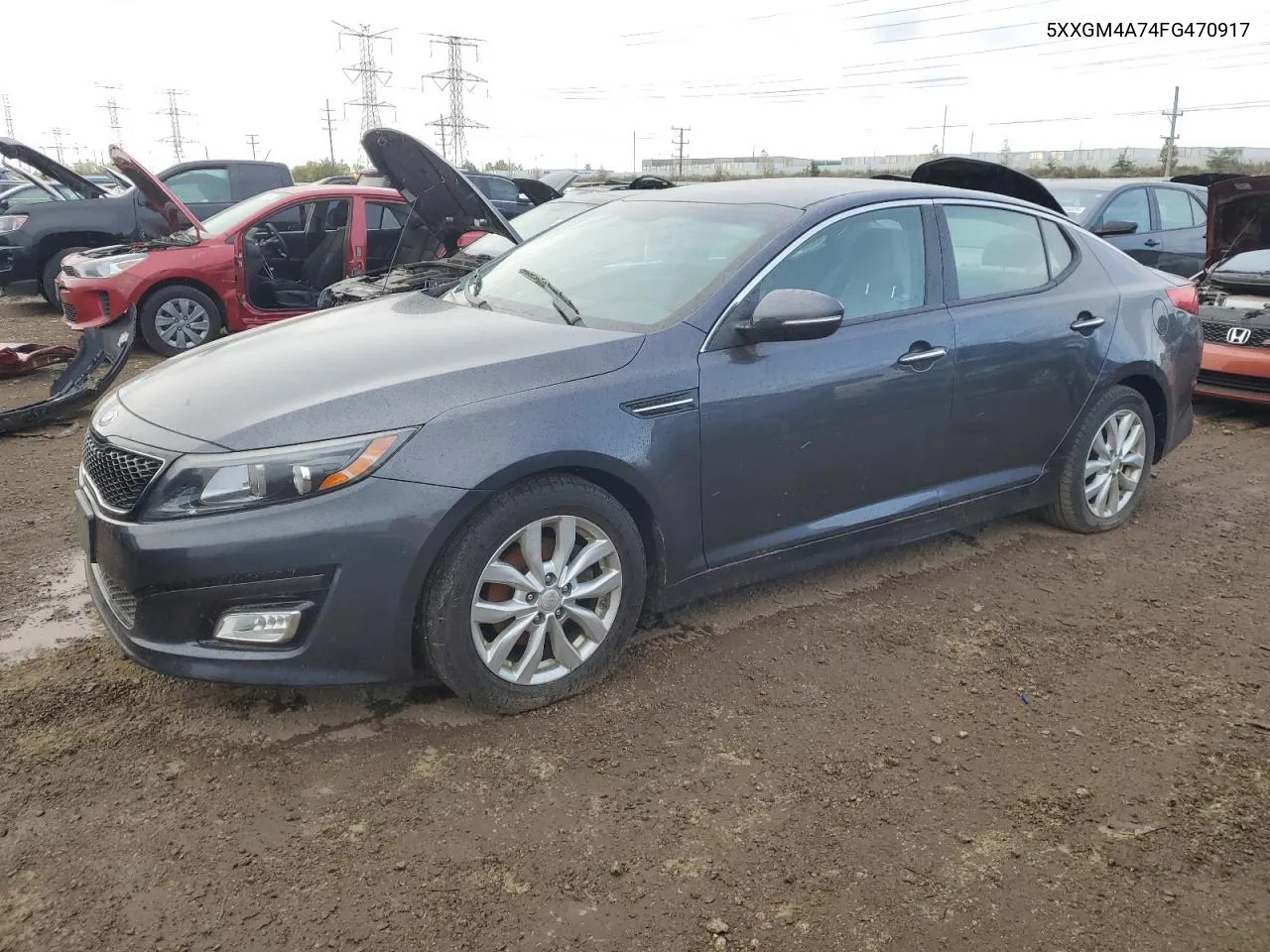 2015 Kia Optima Lx VIN: 5XXGM4A74FG470917 Lot: 75955324