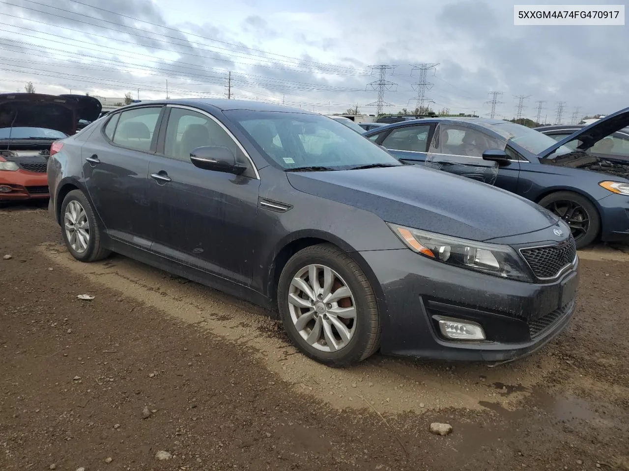 2015 Kia Optima Lx VIN: 5XXGM4A74FG470917 Lot: 75955324