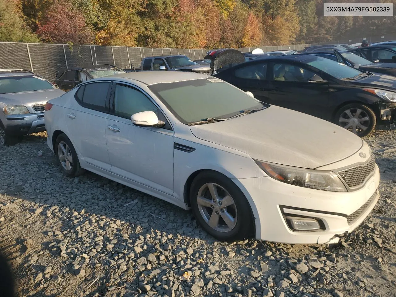 2015 Kia Optima Lx VIN: 5XXGM4A79FG502339 Lot: 76098884