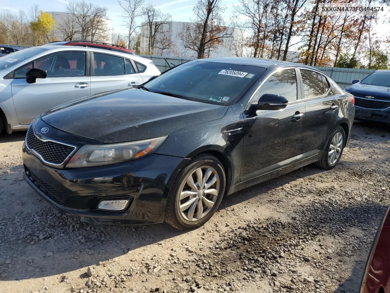 2015 Kia Optima Ex VIN: 5XXGN4A73FG494574 Lot: 76205094