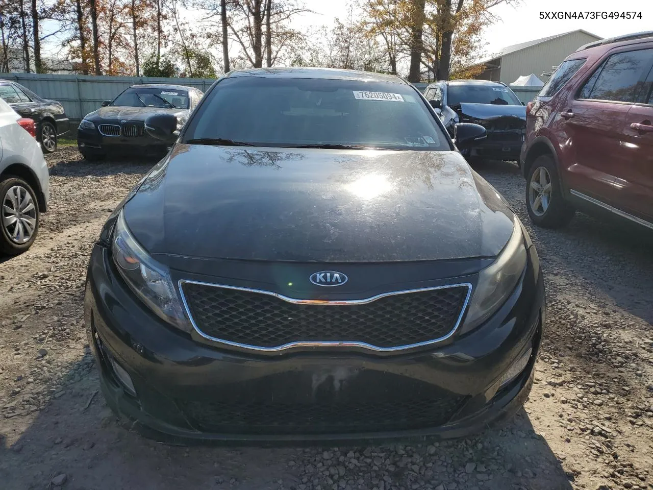 2015 Kia Optima Ex VIN: 5XXGN4A73FG494574 Lot: 76205094