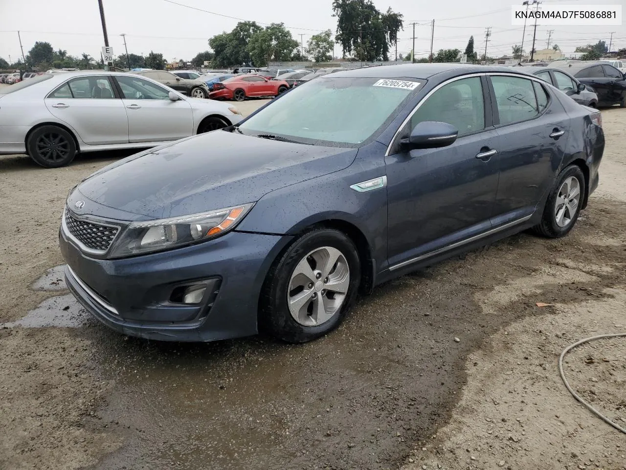 2015 Kia Optima Hybrid VIN: KNAGM4AD7F5086881 Lot: 76205754