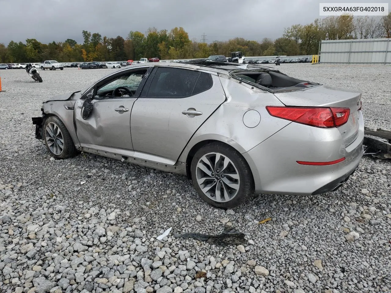 2015 Kia Optima Sx VIN: 5XXGR4A63FG402018 Lot: 76312004