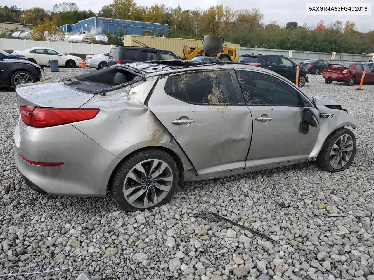 2015 Kia Optima Sx VIN: 5XXGR4A63FG402018 Lot: 76312004