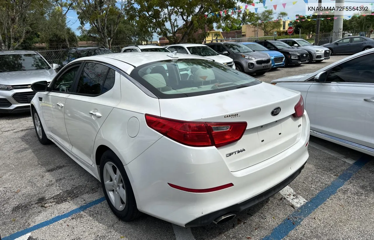 2015 Kia Optima Lx VIN: KNAGM4A72F5564392 Lot: 76513364