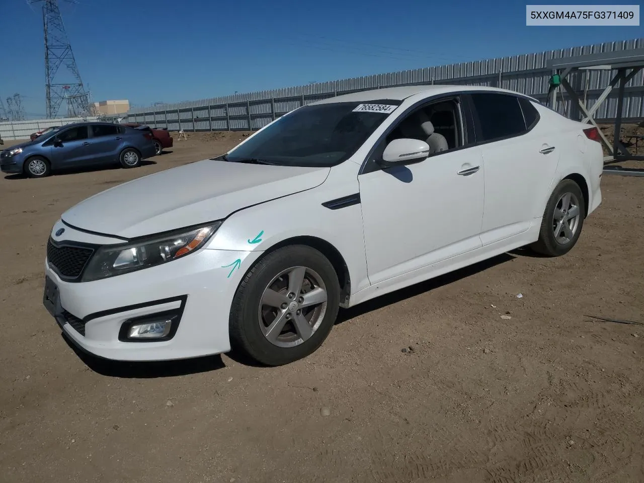 2015 Kia Optima Lx VIN: 5XXGM4A75FG371409 Lot: 76582584