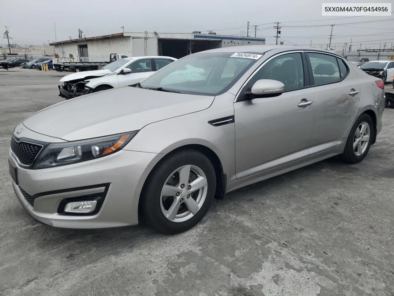 2015 Kia Optima Lx VIN: 5XXGM4A70FG454956 Lot: 76634974