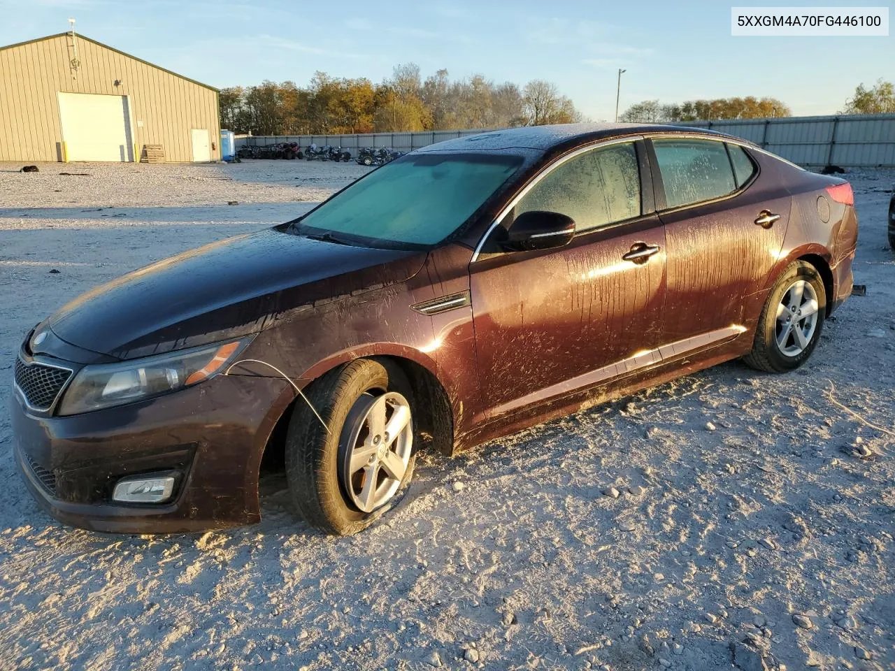 2015 Kia Optima Lx VIN: 5XXGM4A70FG446100 Lot: 76715274