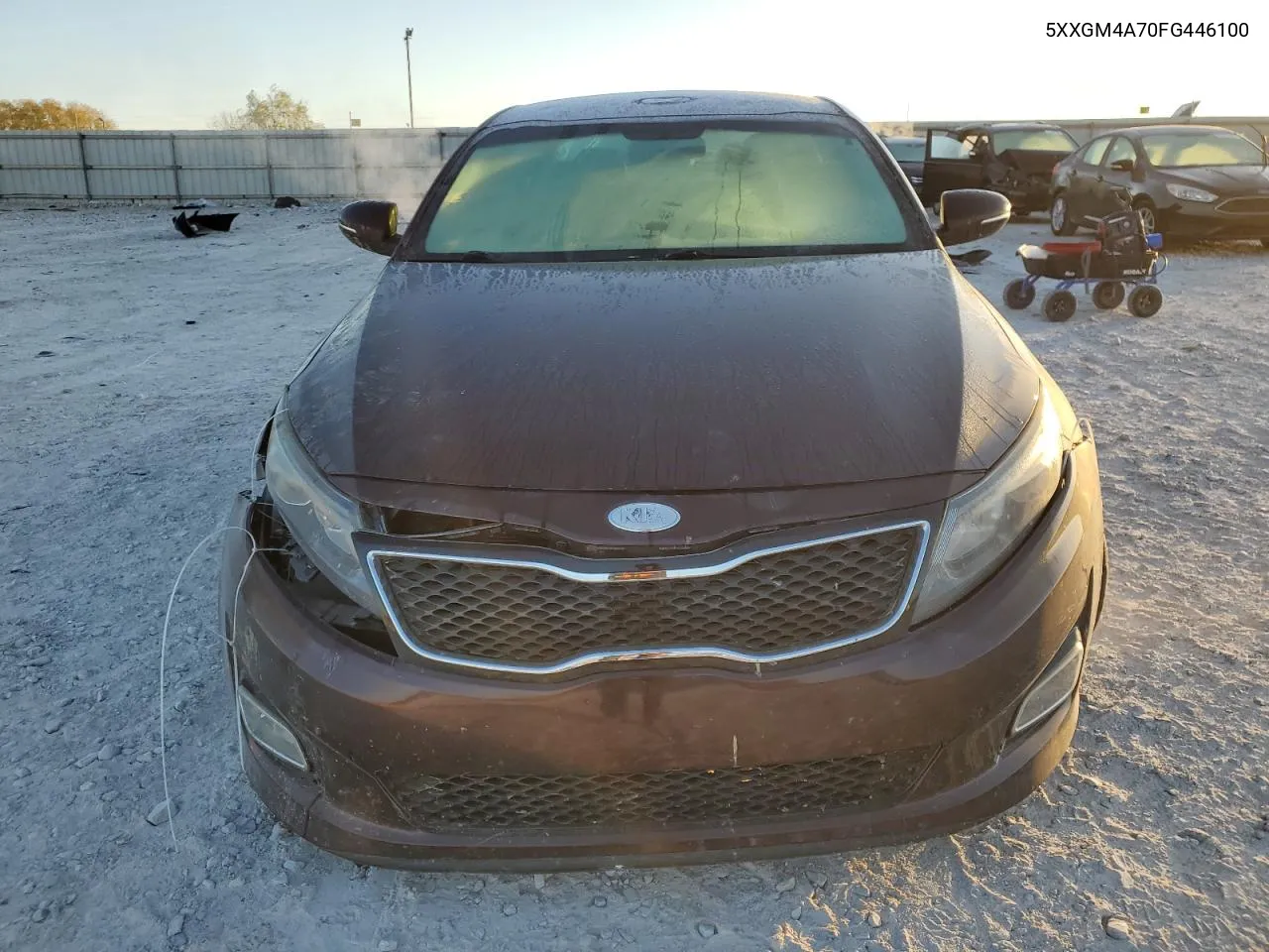 2015 Kia Optima Lx VIN: 5XXGM4A70FG446100 Lot: 76715274