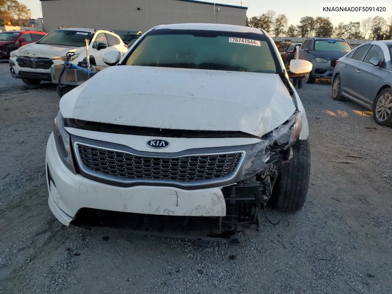 2015 Kia Optima Hybrid VIN: KNAGN4AD0F5091420 Lot: 76747844