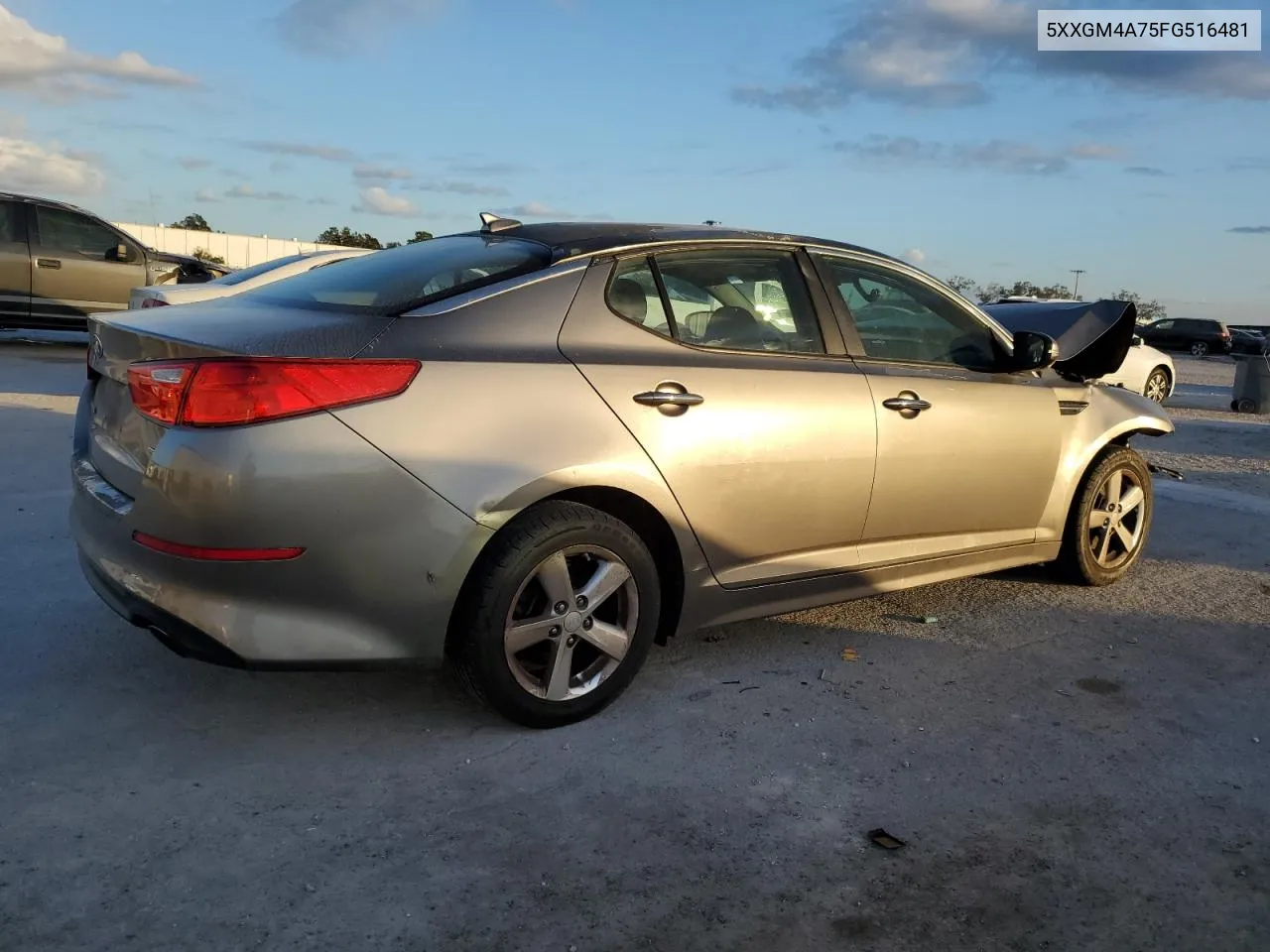 2015 Kia Optima Lx VIN: 5XXGM4A75FG516481 Lot: 76948534