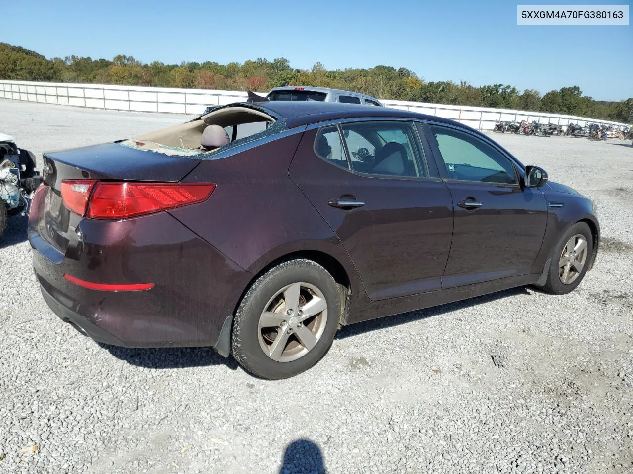 2015 Kia Optima Lx VIN: 5XXGM4A70FG380163 Lot: 76953394