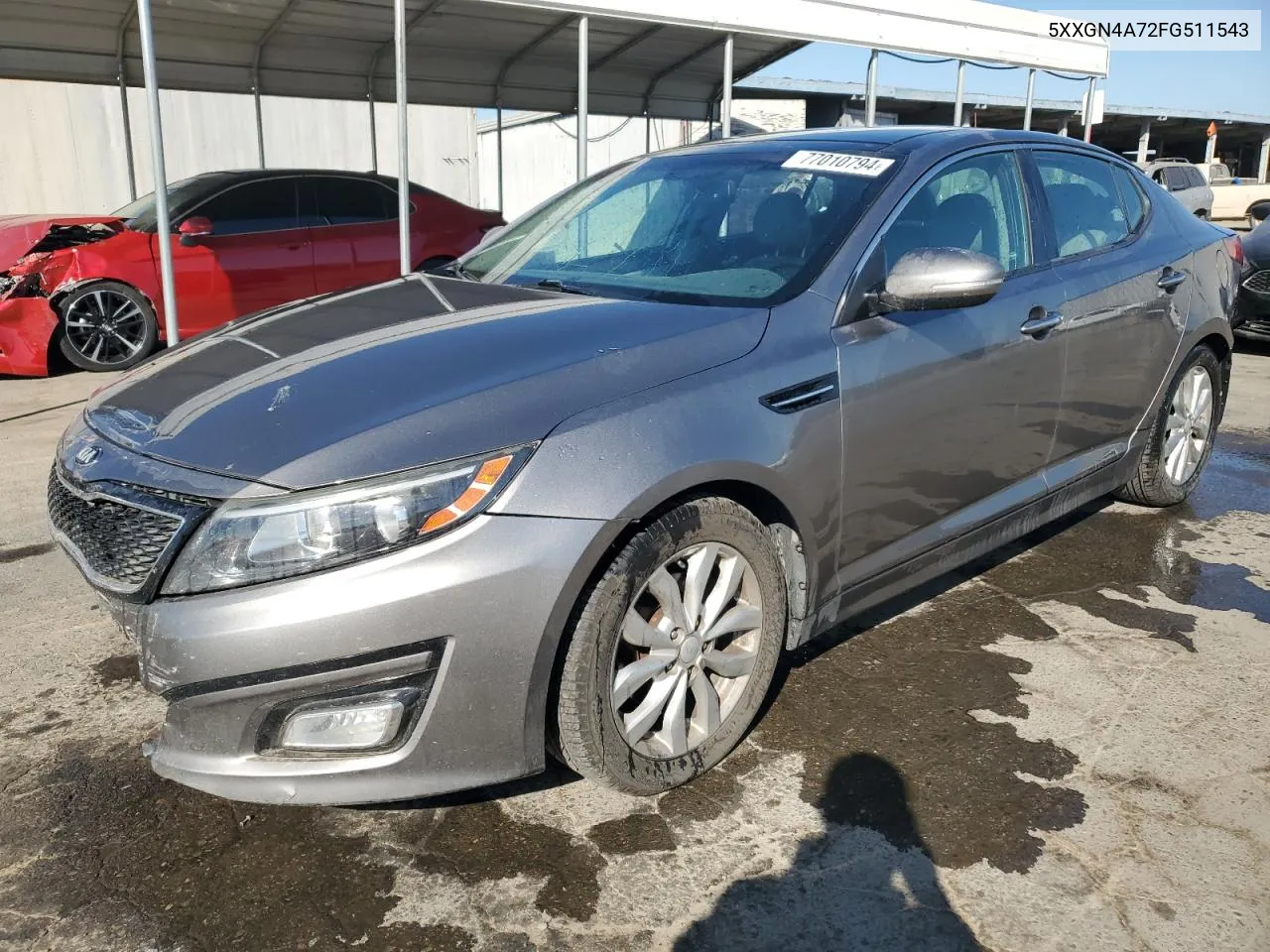 2015 Kia Optima Ex VIN: 5XXGN4A72FG511543 Lot: 77010794