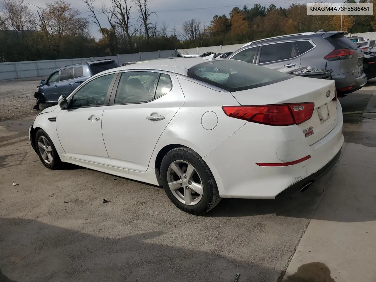 2015 Kia Optima Lx VIN: KNAGM4A73F5586451 Lot: 77092064