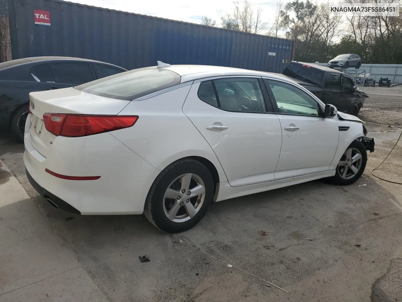 2015 Kia Optima Lx VIN: KNAGM4A73F5586451 Lot: 77092064