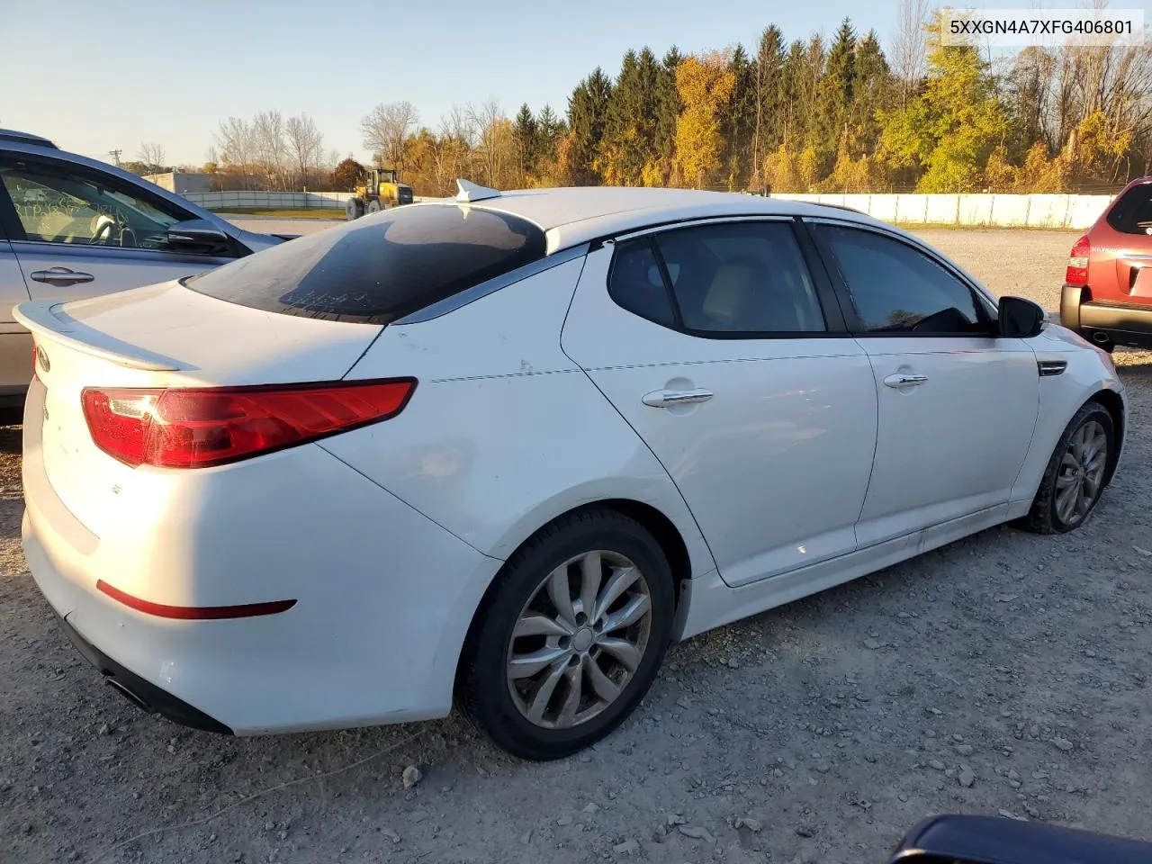 2015 Kia Optima Ex VIN: 5XXGN4A7XFG406801 Lot: 77102224