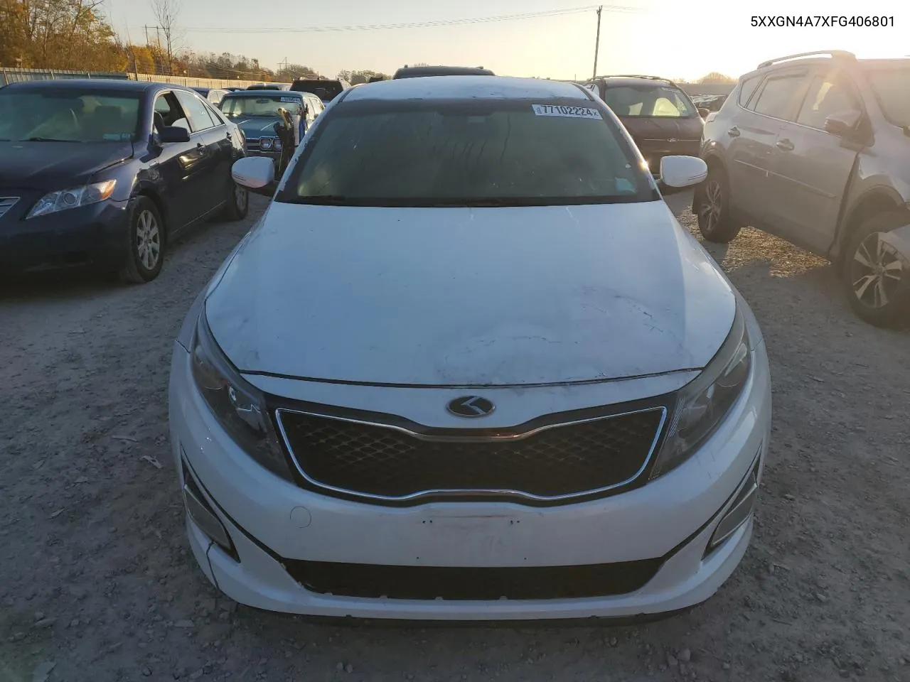 2015 Kia Optima Ex VIN: 5XXGN4A7XFG406801 Lot: 77102224