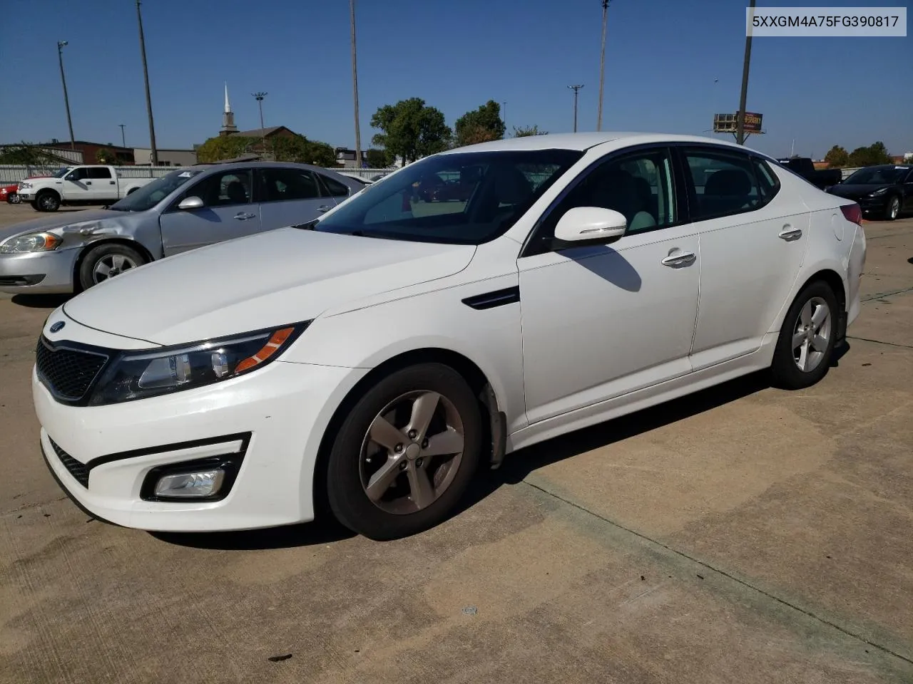 2015 Kia Optima Lx VIN: 5XXGM4A75FG390817 Lot: 77175414