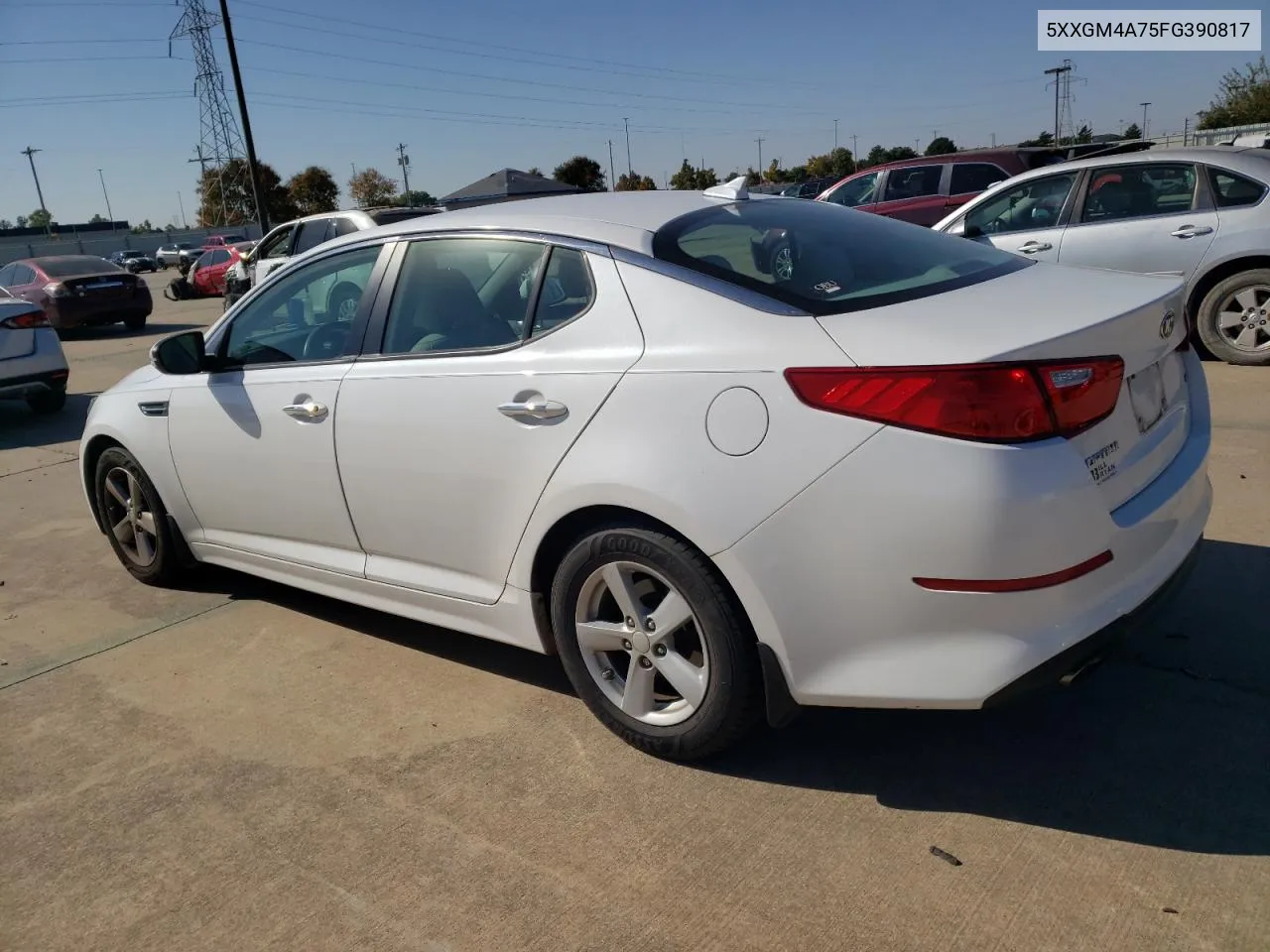 2015 Kia Optima Lx VIN: 5XXGM4A75FG390817 Lot: 77175414