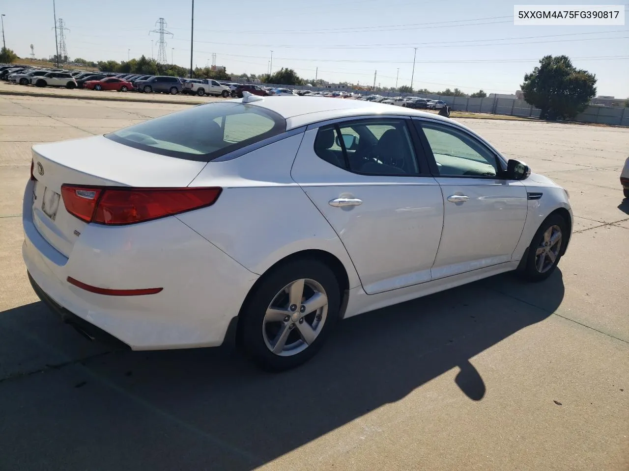 2015 Kia Optima Lx VIN: 5XXGM4A75FG390817 Lot: 77175414