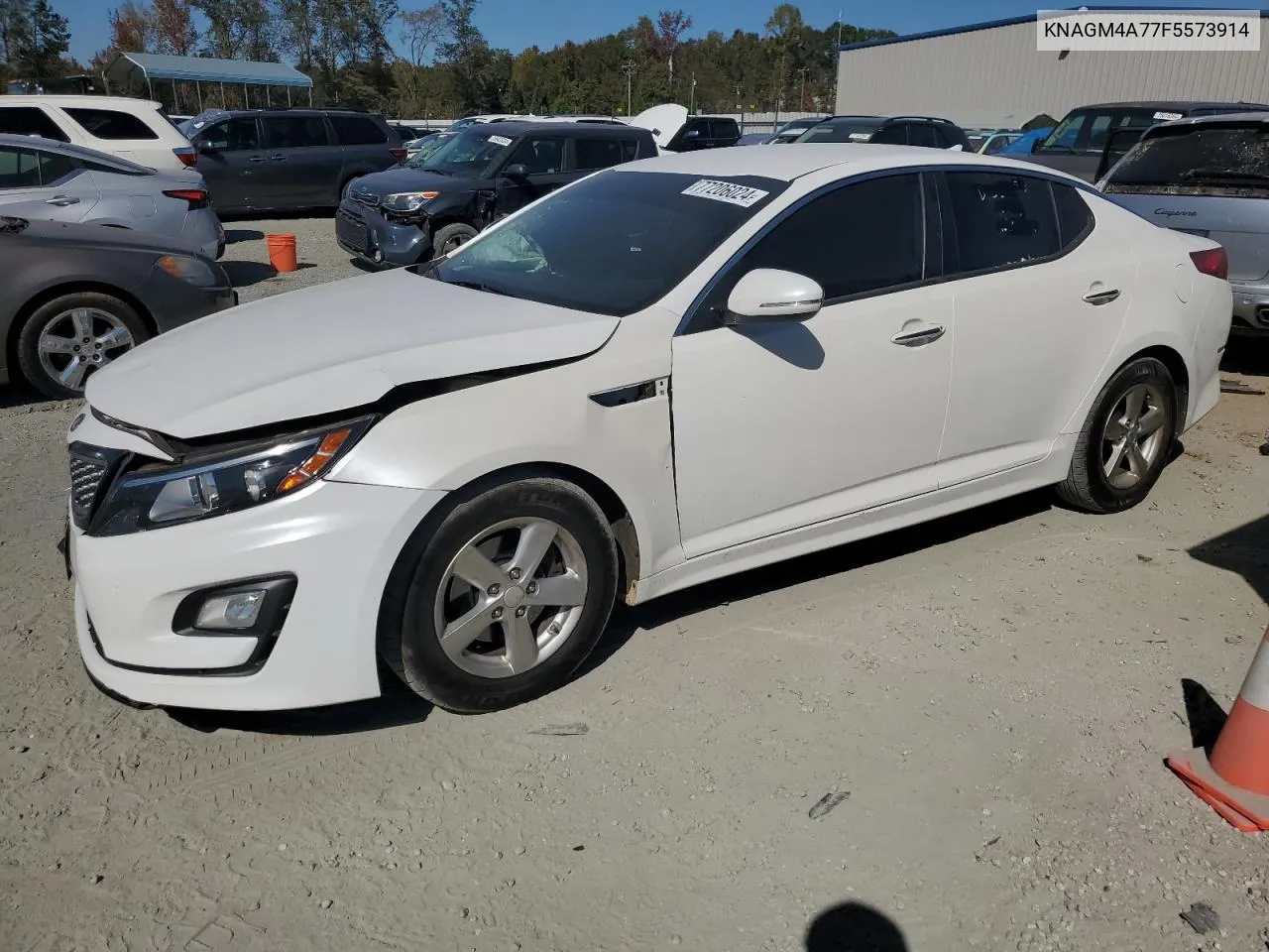 2015 Kia Optima Lx VIN: KNAGM4A77F5573914 Lot: 77206024