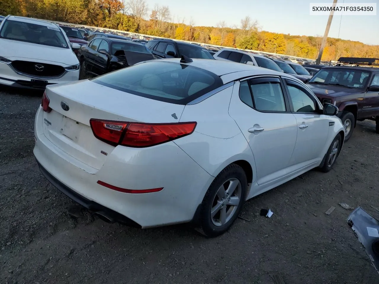 2015 Kia Optima Lx VIN: 5XXGM4A71FG354350 Lot: 77233504