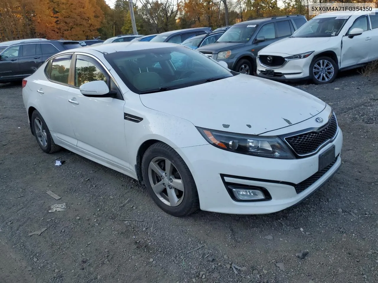 2015 Kia Optima Lx VIN: 5XXGM4A71FG354350 Lot: 77233504