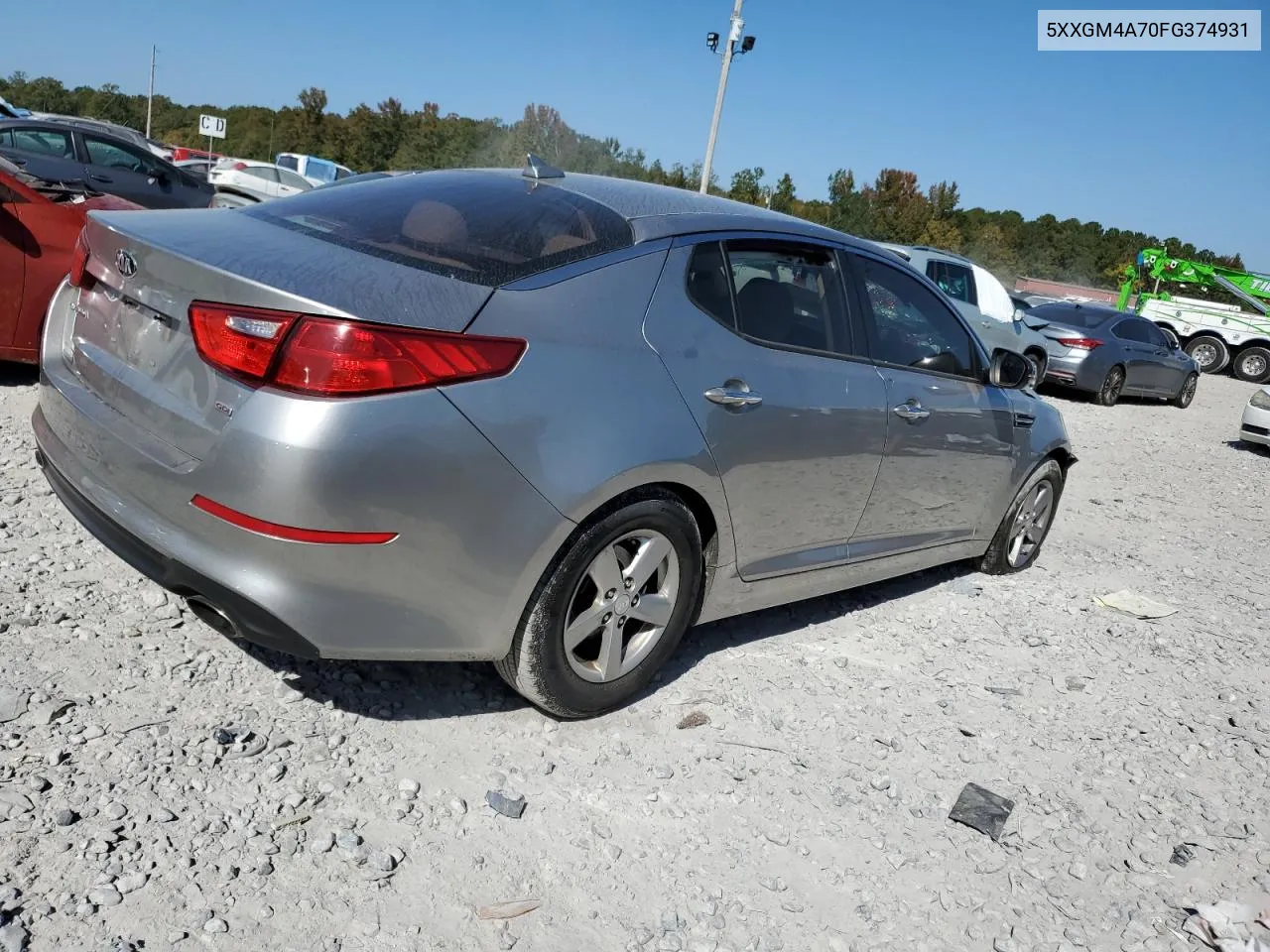 2015 Kia Optima Lx VIN: 5XXGM4A70FG374931 Lot: 77252464