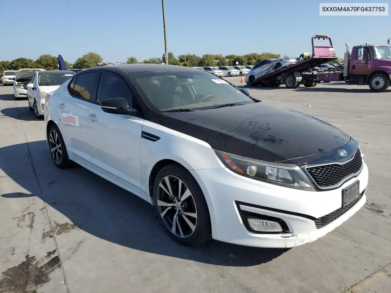 2015 Kia Optima Lx VIN: 5XXGM4A70FG437753 Lot: 77393434