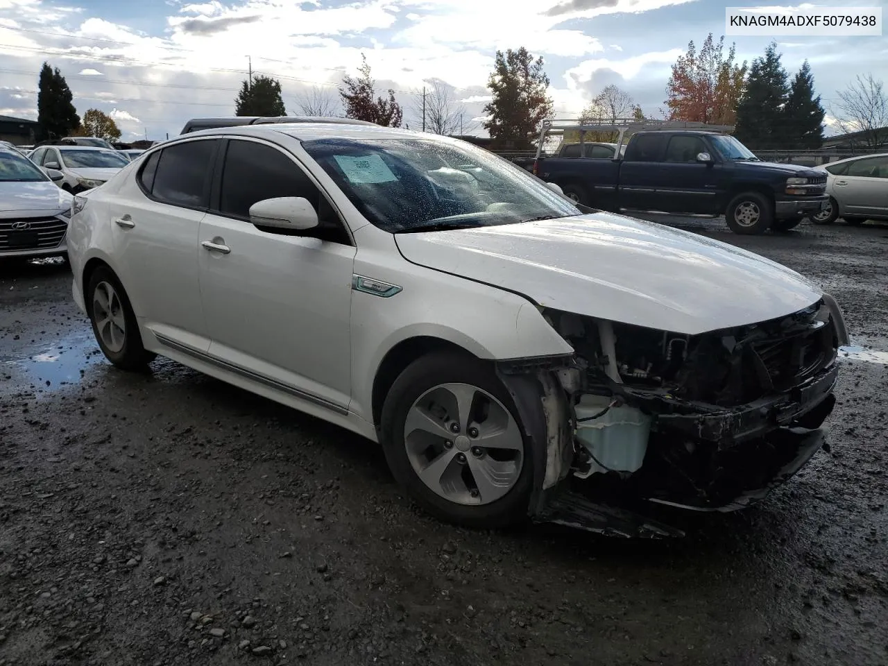 2015 Kia Optima Hybrid VIN: KNAGM4ADXF5079438 Lot: 77427774