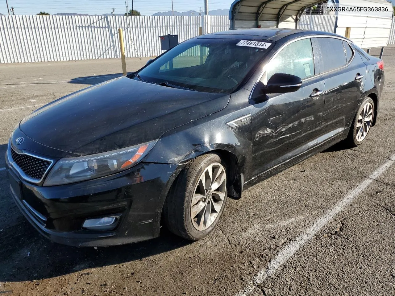 2015 Kia Optima Sx VIN: 5XXGR4A65FG363836 Lot: 77491834