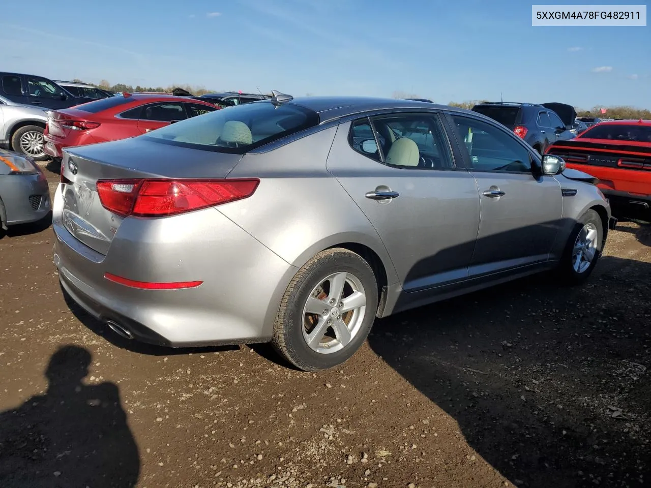 5XXGM4A78FG482911 2015 Kia Optima Lx